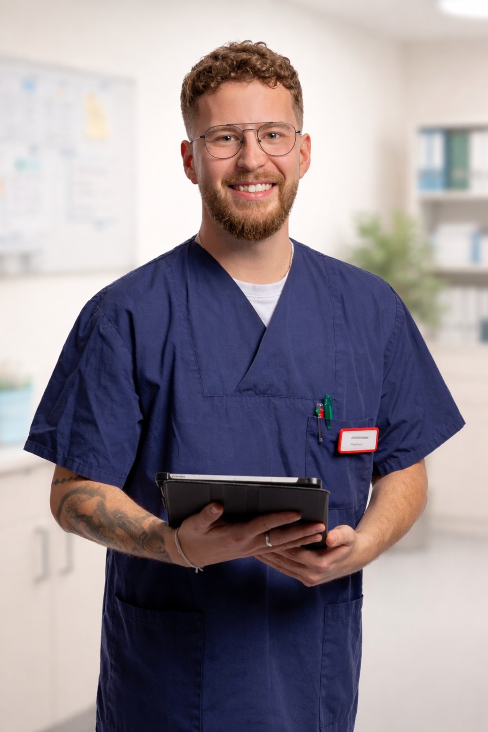Joel Hambücher, Gründer von CareLead Media und aktive Pflegefachkraft
